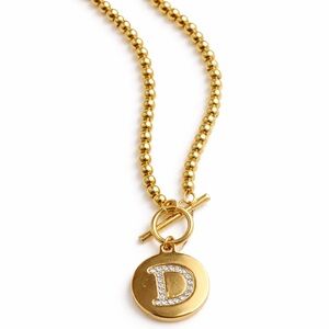 Gold Initial Pendant Necklace